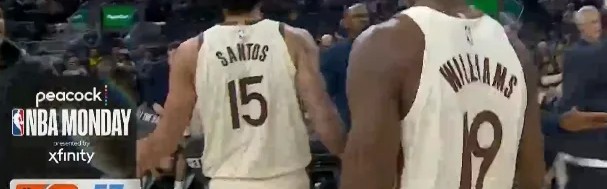 体彩-吉纳森-威廉姆斯投进2记三分，又造成犯规两罚全中得到10分